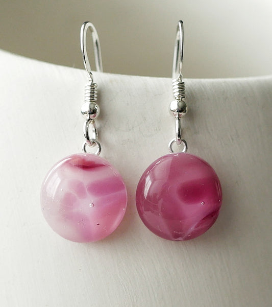 Pink Dangly Earrings #2