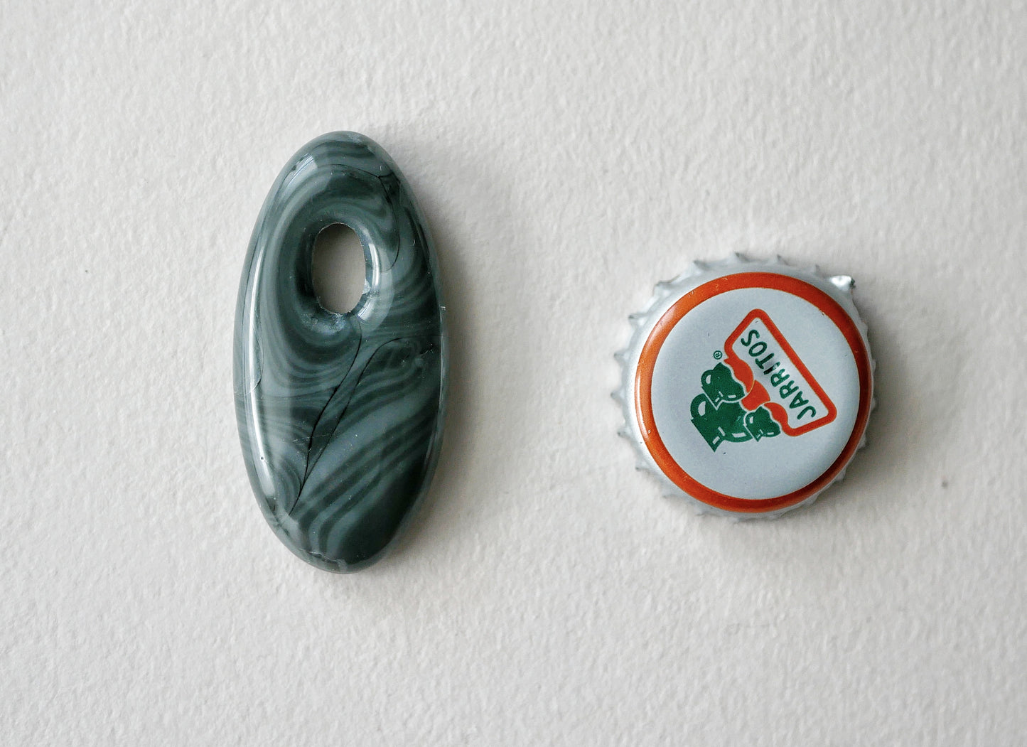Oval Pendant: Grey Swirl (PENDANT ONLY)