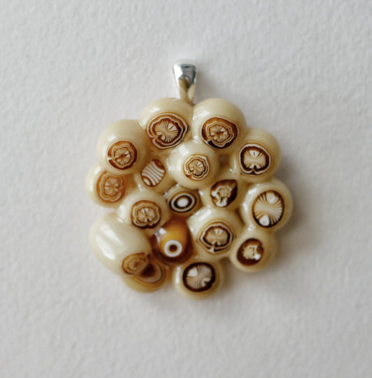 Brown Cluster Pendant (Sterling Silver) (PENDANT ONLY)