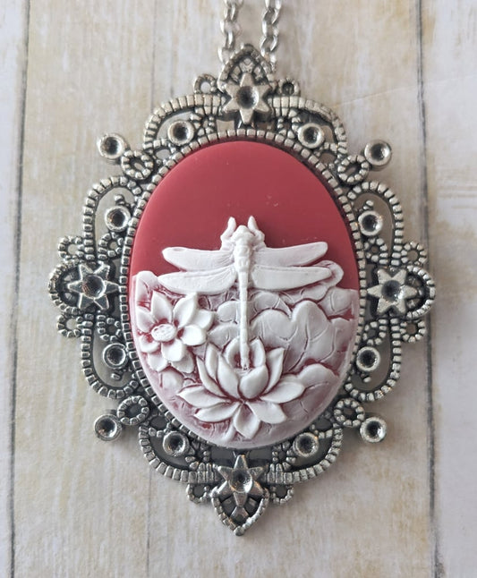 Red Dragonfly Cameo