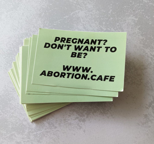 Abortion. Cafe Stickers